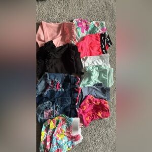 10 shorts for 18 month girl lot bundle